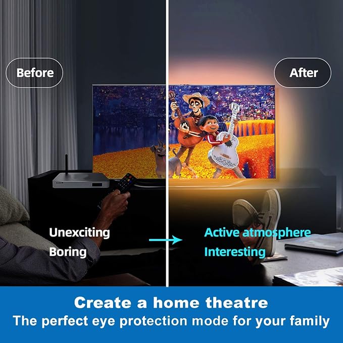 Tenmiro 65.6ft Led Strip Lights, Ultra Long RGB Color Changing LED Light Strips - Image 5