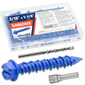 3/16" x 1-1/4" Concrete Screw Anchor, Cement or Stucco by Unknown