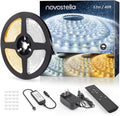 40ft Waterproof Tunable White LED Strip Lights Dimmable 3000K-6500K 12V | by novostella