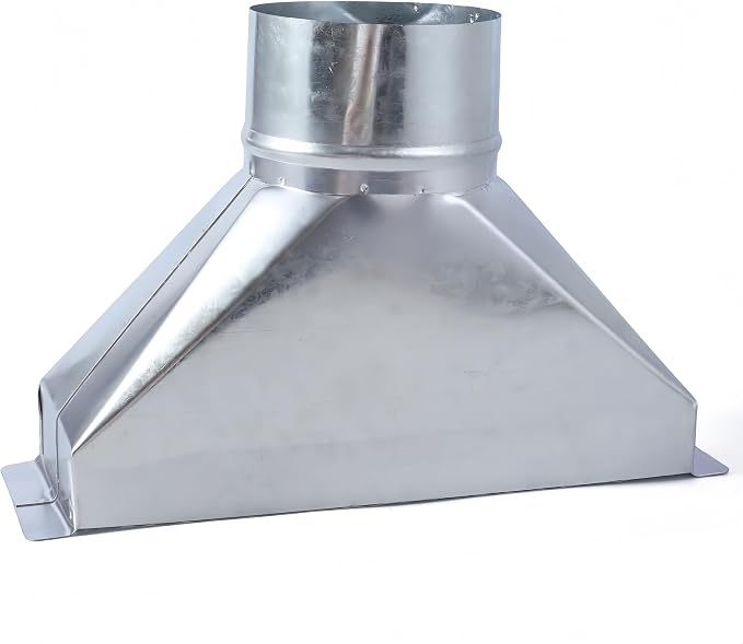 3 1/4-Inch x 10-Inch to 5-Inch Diameter Galvanized Rectangular to Round Duct by Unknown