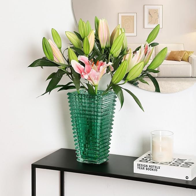 MCMCNCUIU Crystal Glass Vase, Large Crystal Vases - Image 5