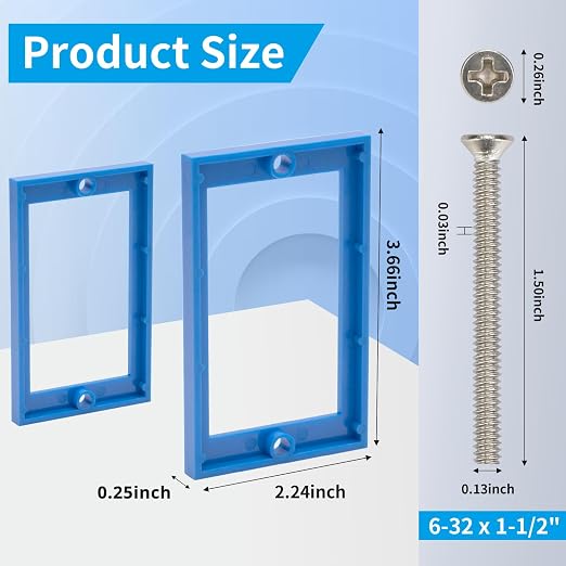 1/4" Single Gang Receptacle Outlet Box Extender, A Great Helper - Image 3