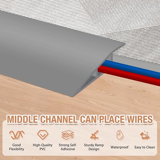 Floor Transition Strip Self Adhesive Vinyl Door Threshold Strip | Rubber - Image 3