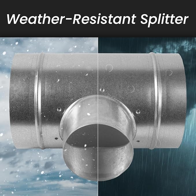 6" Inch T-Shape Ducting Splitter - Image 5