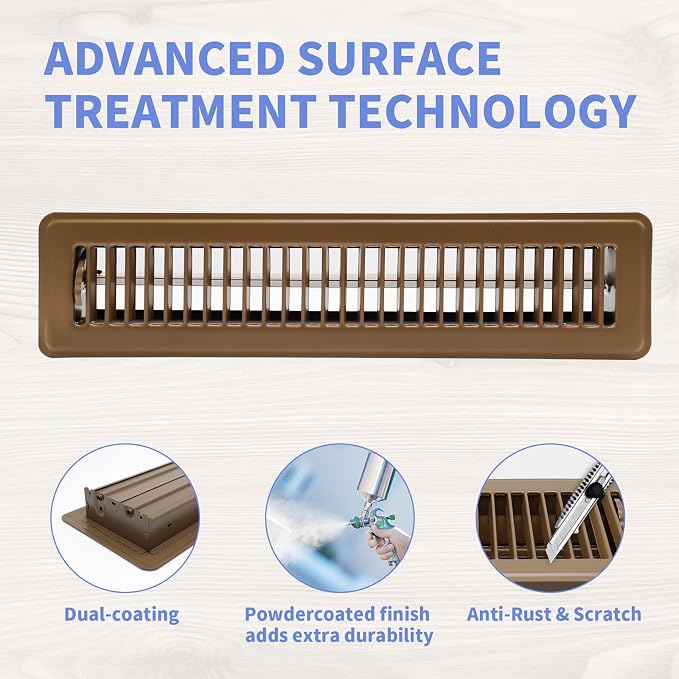 Howeall 2x14 Inch Floor Register - Image 3