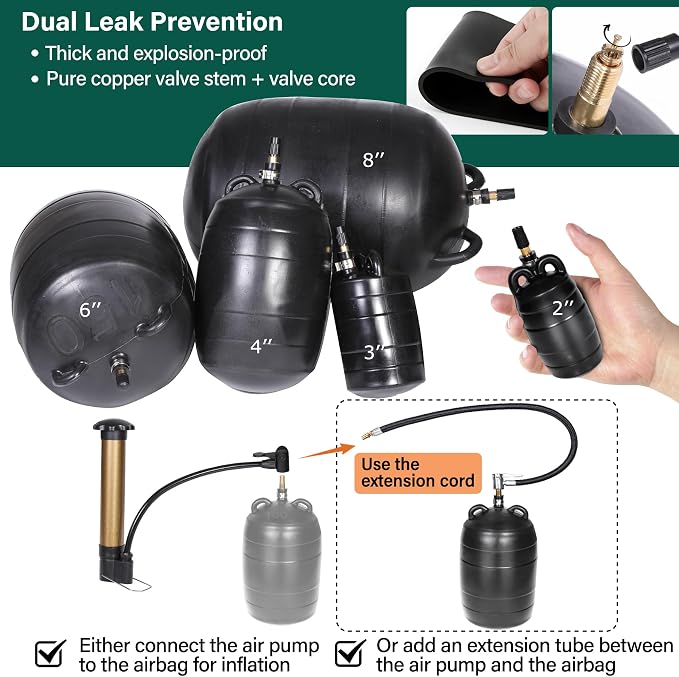8 Inch Inflatable Pipe Plug Kit - Image 6