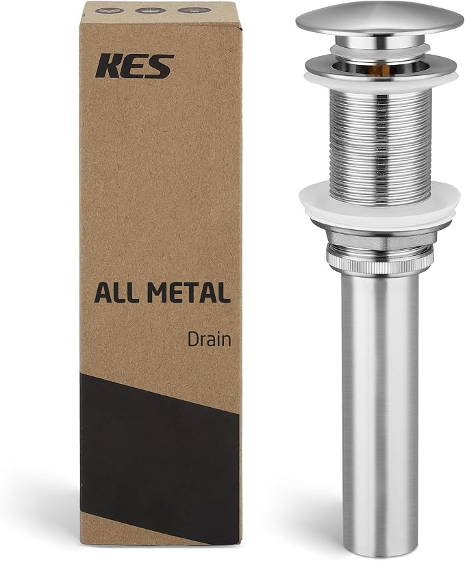 KES Bathroom Sink Drain Without Overflow Vessel Sink Lavatory Vanity Pop Up by KES