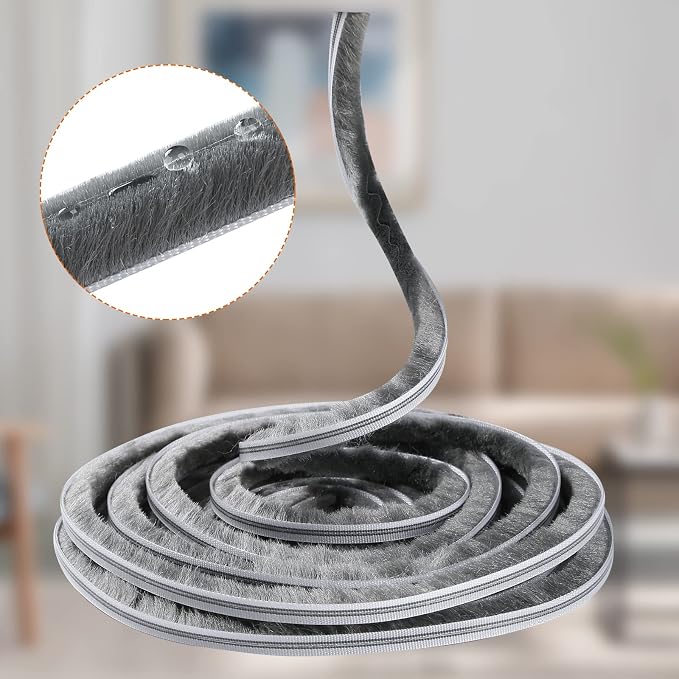 Weather Stripping Door Seal - 5m Brush Weather Stripping by hokmly