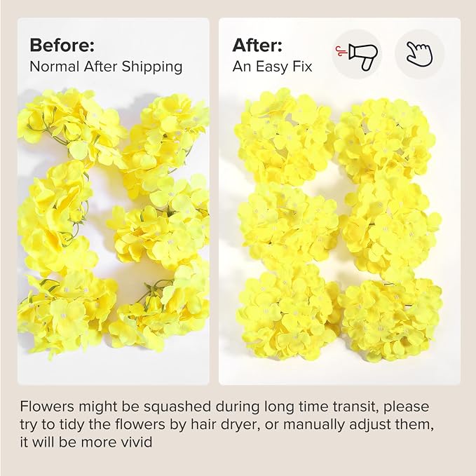 Auihiay Fall Hydrangea Artificial Flowers - Image 8
