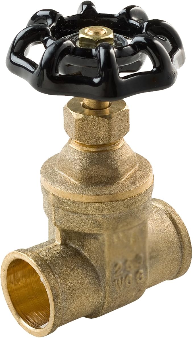 Midline Valve 427D224 Gate Valve 2 in. Sweat Connection, Cast Brass by MidlineValve