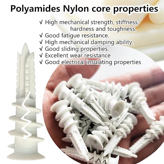#8 Self Drilling Plastic Drywall Anchors - Image 4