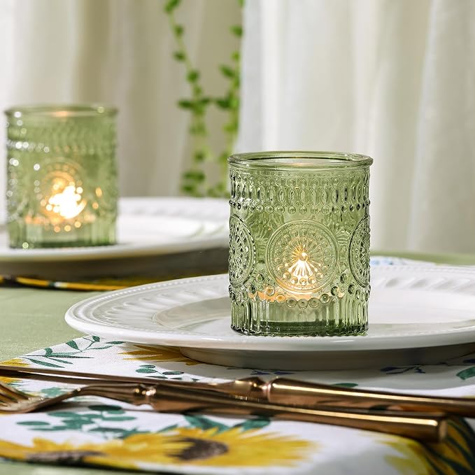 DEVI 24pcs Green Votive Candle Holders - Image 2