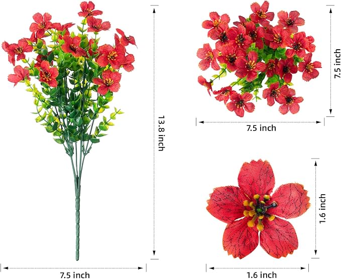 Artificial Flowers for Outdoor Indoor Garden Home Decoration, Faux Flower Daisy - Image 4
