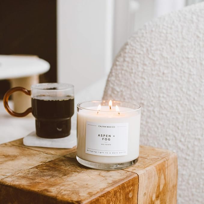 Aspen & Fog 3 Wick Scented Candle - Image 8