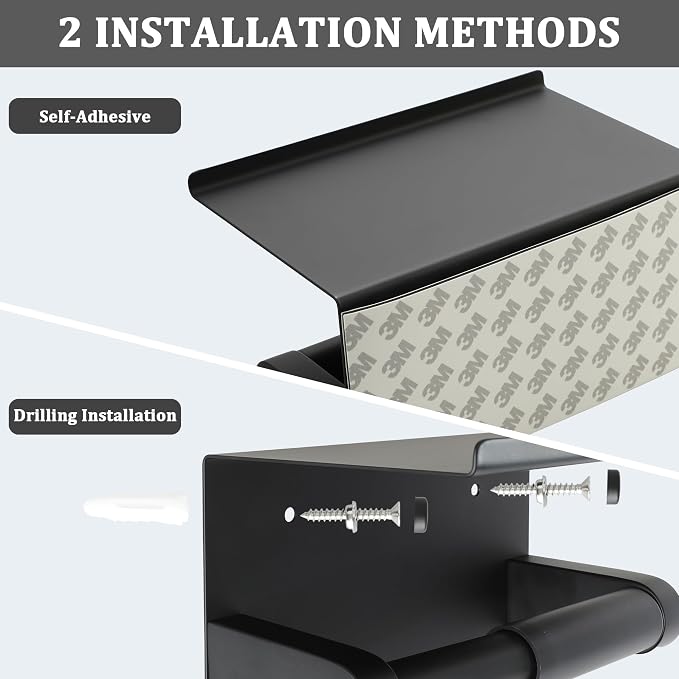 Alise Black Toilet Paper Holder - Image 7