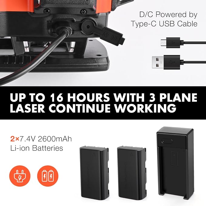 4D Laser Level Self Leveling 360, K4-360G | High Accuracy, Dual Batteries - Image 4