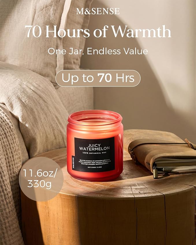 M&SENSE Juicy Watermelon Home Scented Candles - Image 3
