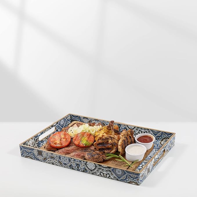 AGIOTA Boho Coffee Table Trays Serving Tray - Image 6