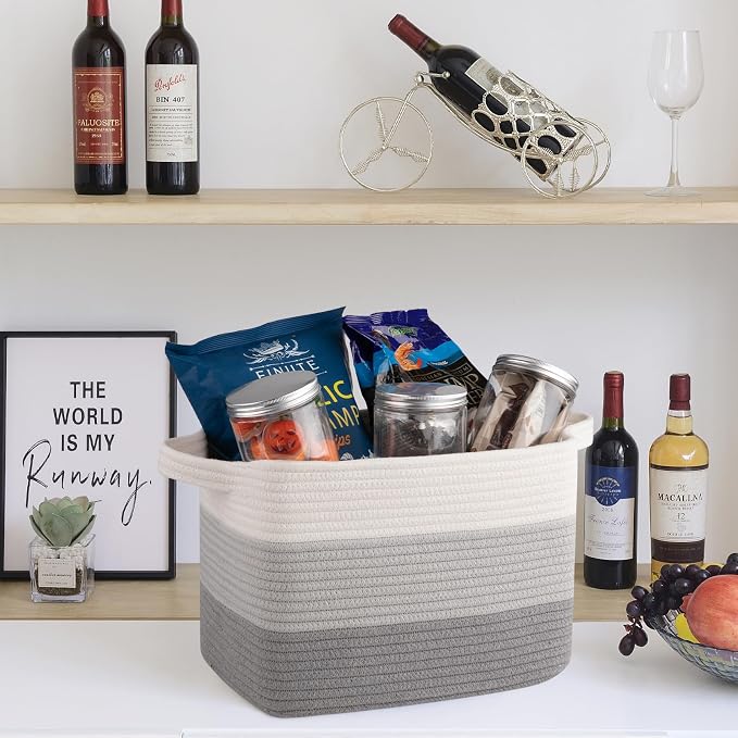 OIASKET Storage Baskets for Organizing, Woven Baskets for Shelves, Rectangle - Image 7