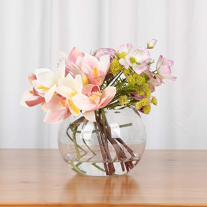 WGV Bowl Glass Vase Bulk, Diameter 8", Height 6", Open Width 5", 6 Pieces - Image 6