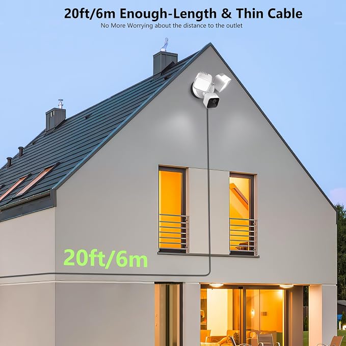 Power Cable and Plug-in Mount for Floodlight Cams Compatible - Image 5