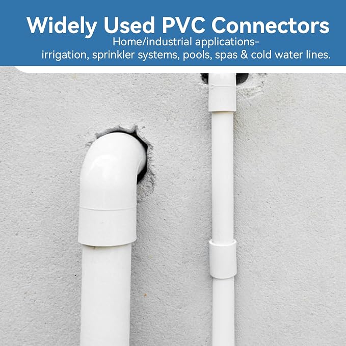 1Pack 3 Inch White PVC Pipe Coupling, Socket x Socket, Schedule 40 Heavy Duty - Image 5
