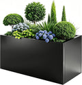 32"x16"x16" Large Metal Planter Box, Galvanized Steel Planter Box | Heavy-Duty by Meyoppm