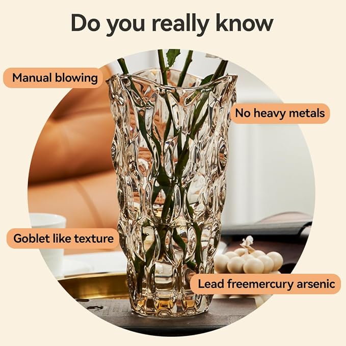CEMABT 9.5inch 3.4 lb Glass Vases - Image 3