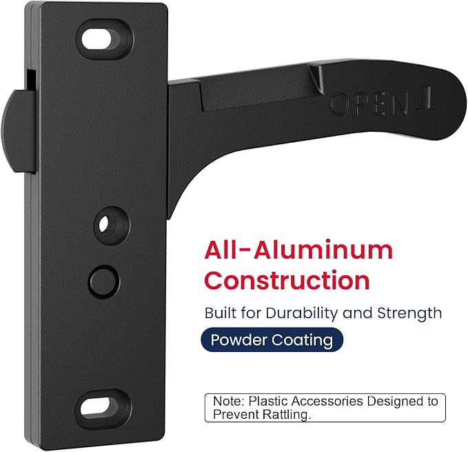 Aluminum RV Screen Door Latch Right Handle Replacement Kit - Image 2
