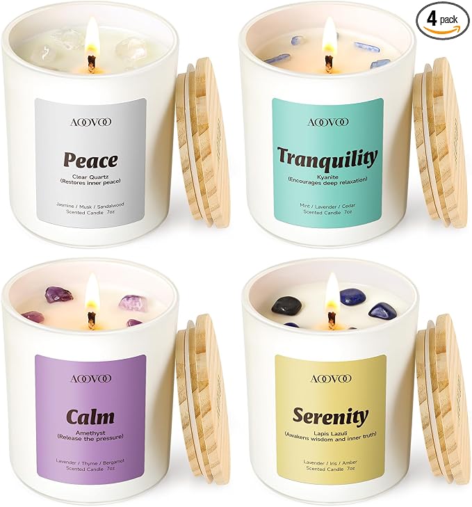 AOOVOO Stress Relief Candles Set by AOOVOO