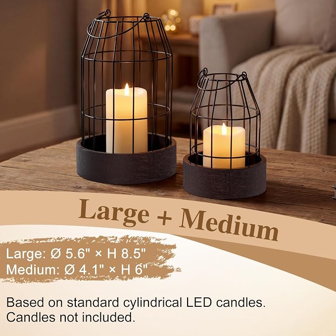 Mumufy 5 Pcs Candle Stands for Pillar Candles Metal - Image 5