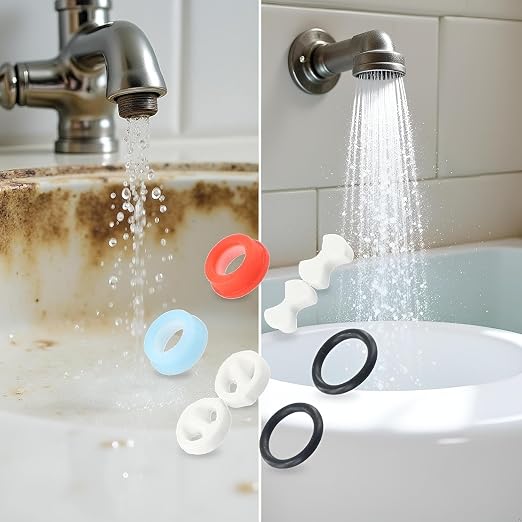16-Piece Faucet Repair Kit | Ceramic Disc Cartridges & Silicone Washers - Image 4