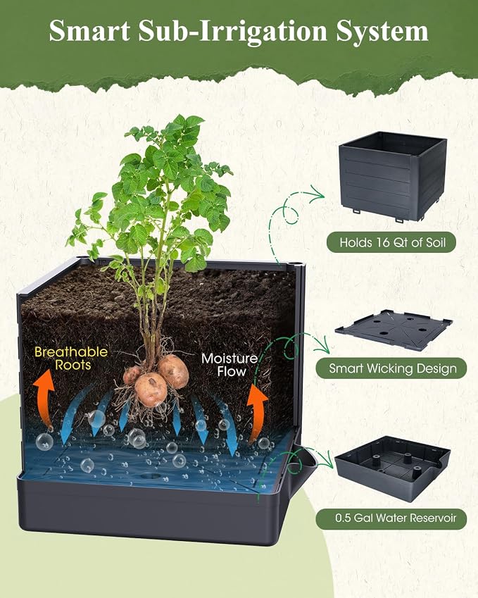 4 Pack Raised Garden Bed Planter Box - Image 4