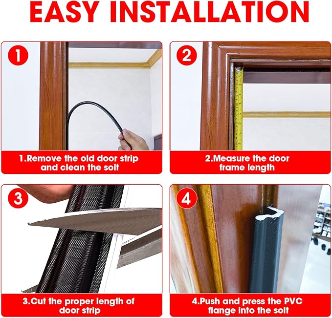 Extra Wide Weather Stripping Door Seal, Extra Thick Exterior Weatherstrip - Image 7