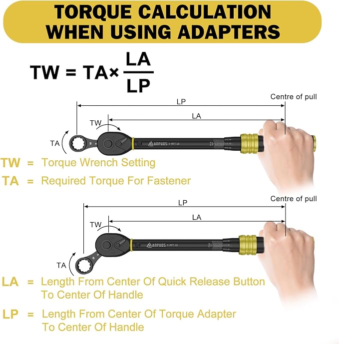 17 Pcs Metric Torque Adapter Set, 3/8" 12-Point Extension | 1/2''+1/4'' + Bit - Image 5