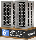Howeall 4x10 Inches 6 Pack Heavy Duty Walkable Floor Register by Howeall