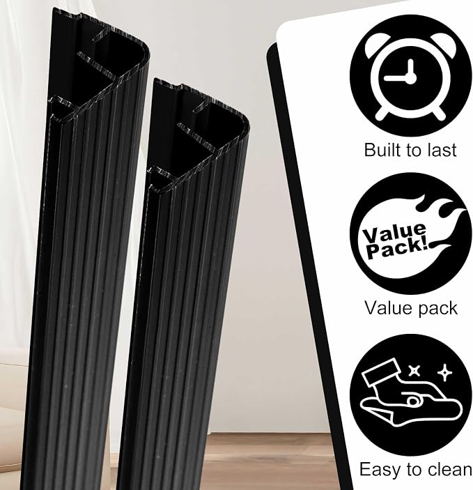 Pangda 2 Pcs 36" L Fixed Vinyl Sill Cap 1-3/8 Inches High Exterior Door - Image 3