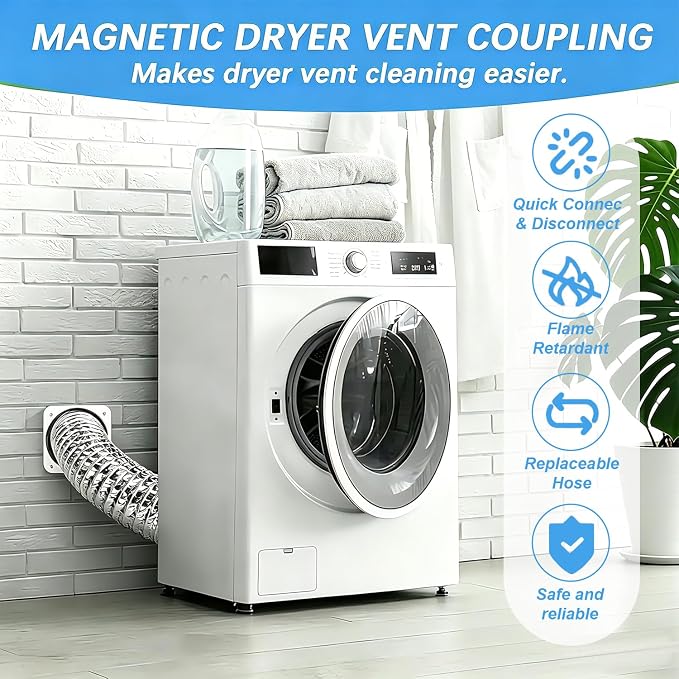 Magnetic Dryer Vent Coupling Connector Kit, Suitable - Image 6
