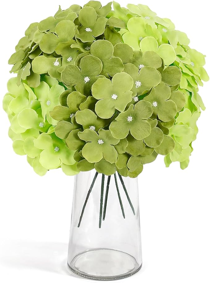 Auihiay 64Pcs Hydrangea Artificial Flowers Bulk, Faux Hydrangea Flowers | - Image 5