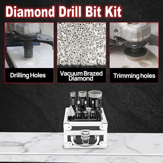 DT-DIATOOL Diamond Core Drill Bits Kit 8pcs/Set - Image 3