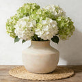 5.5 Inch White Ceramic Vase, Small Flower Vase by Unknown