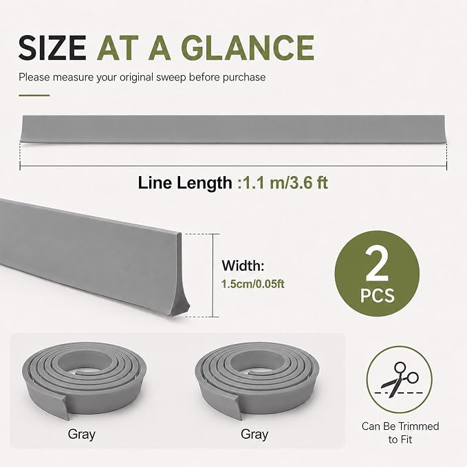 2Pcs Storm Door Bottom Seal, Replacement - Image 2