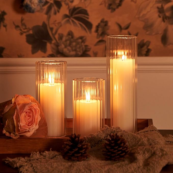 Set of 6 White Pillar Candles - Image 9