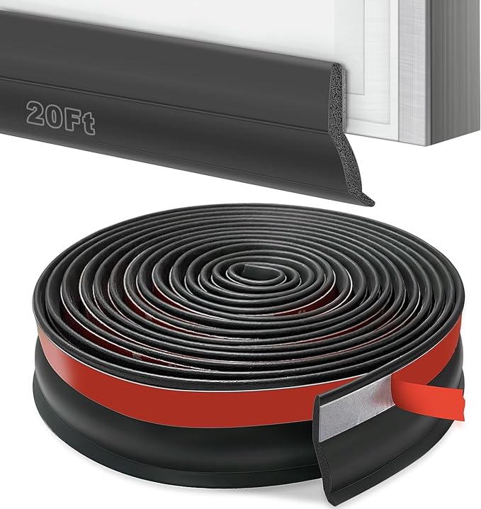 Garage Door Bottom Seal Strip, 50ft Weatherproof Rubber Door Threshold Seal | - Image 4