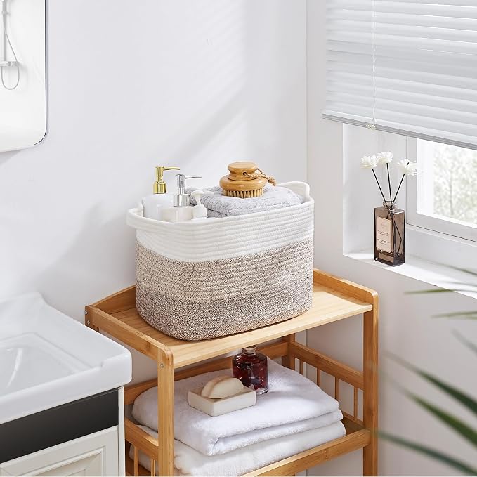 OIASKET Storage Baskets for Organizing, Woven Baskets for Shelves, Rectangle - Image 7