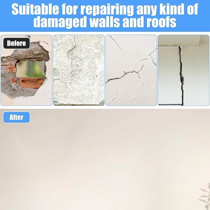 4 Pcs 12 Inch Drywall Repair Kit Self Adhesive Mesh Drywall Repair Patch Set - Image 6