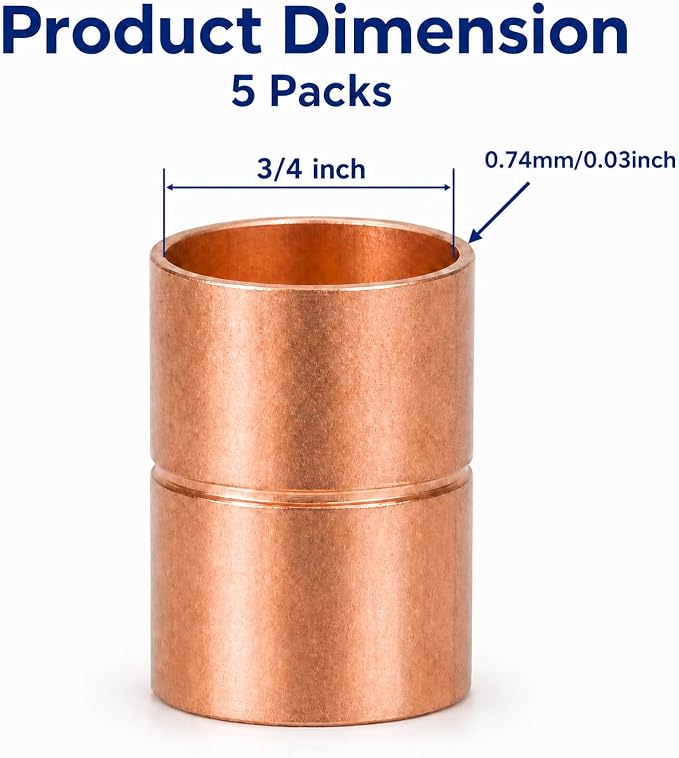 Angry Pony 3/4 Copper Fittings, HVAC Copper Fittings - Image 2
