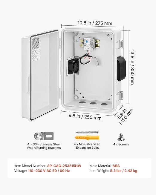 VEVOR Outdoor Electrical Box, Waterproof Electrical Junction Box - Image 7