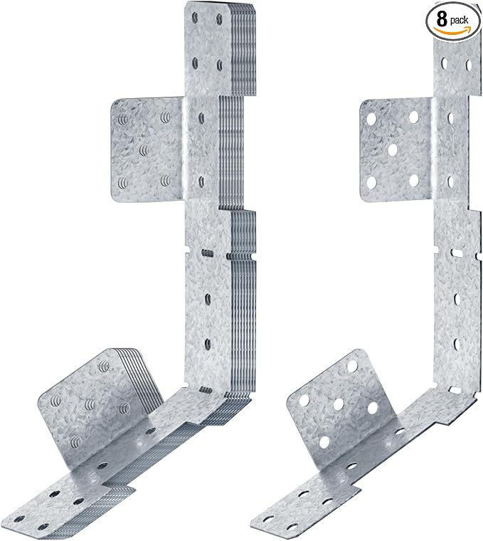 8 PCS Adjustable Stair-Stringer Hanger Connector, Deck Tie Strap Bracket | by eoere