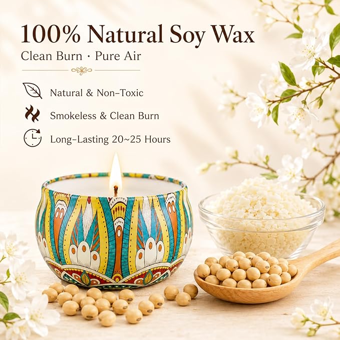 Scented Candles Gift Set, 12 Pack Soy Wax Aromatherapy Candles | 12 Scents - Image 3